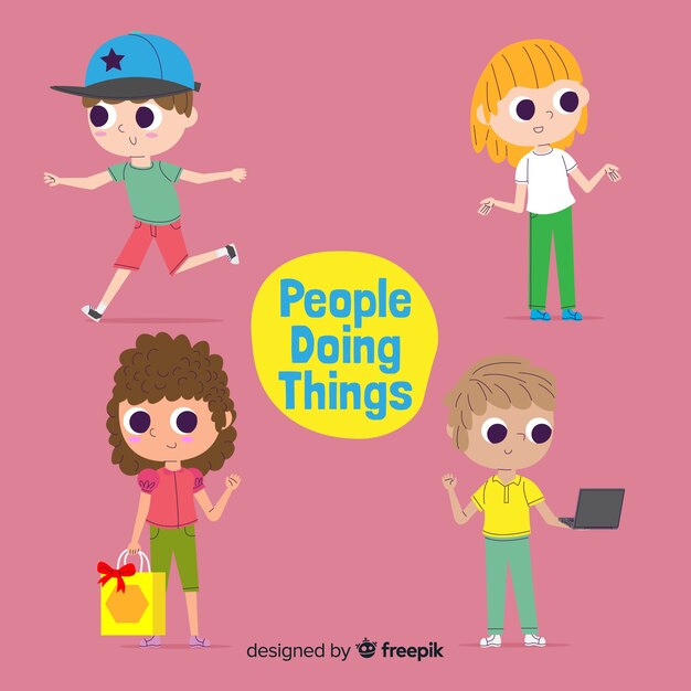 People doing things