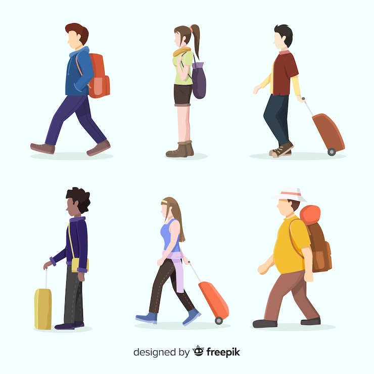 無料Vector 旅行のコレクションに行く人