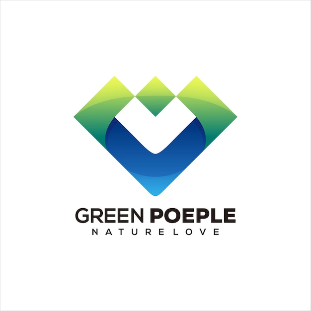 Free vector people group gradient logo design