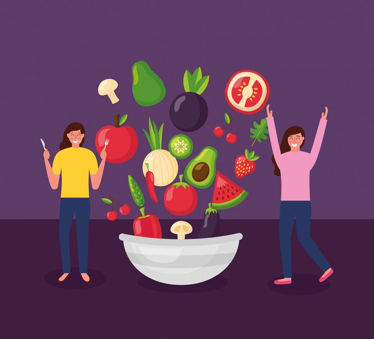 People healthy food