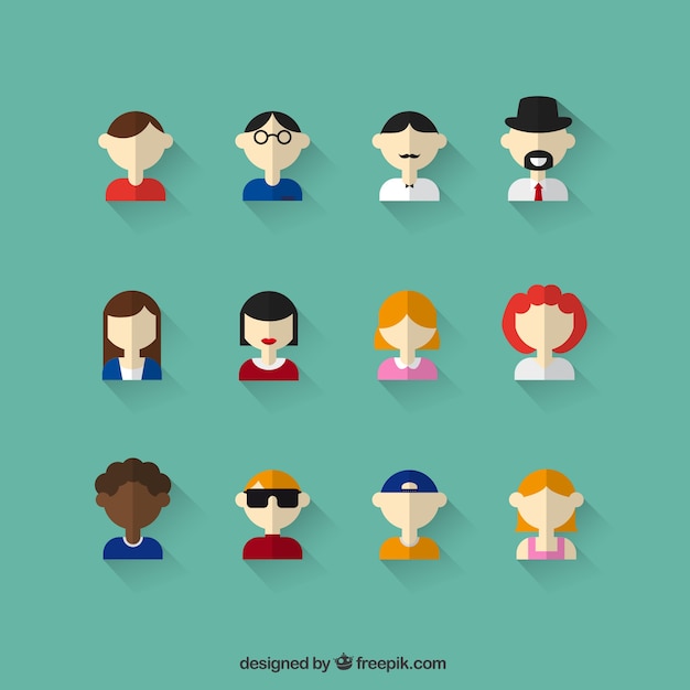 Free vector people icons