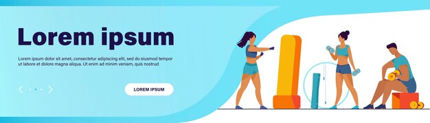 フィットネスクラブ​の​人々​。​男性​と​女性​の​トレーニング​ボディ​、​ウェイトリフティング​、​ジム​で​の​筋肉​の​ストレッチ