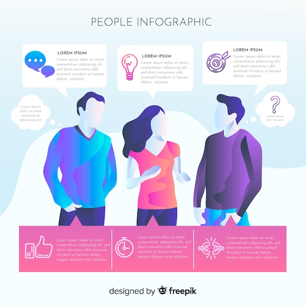 사람들이 infographic