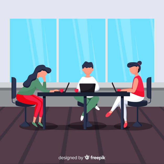 People at the office background