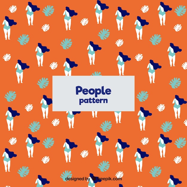 Free vector people pattern