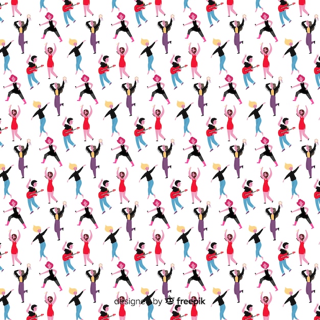 Free vector people pattern