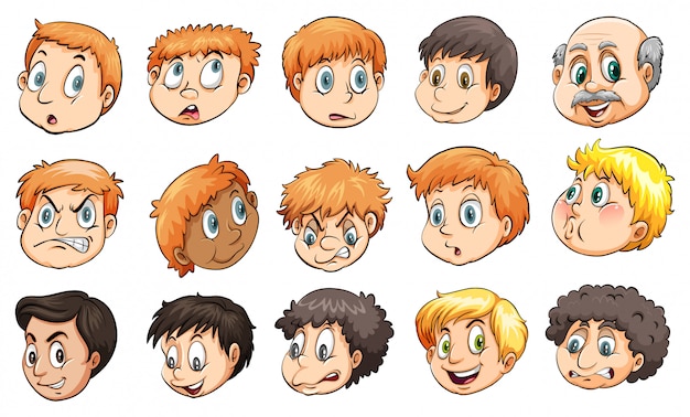Free vector people's heads