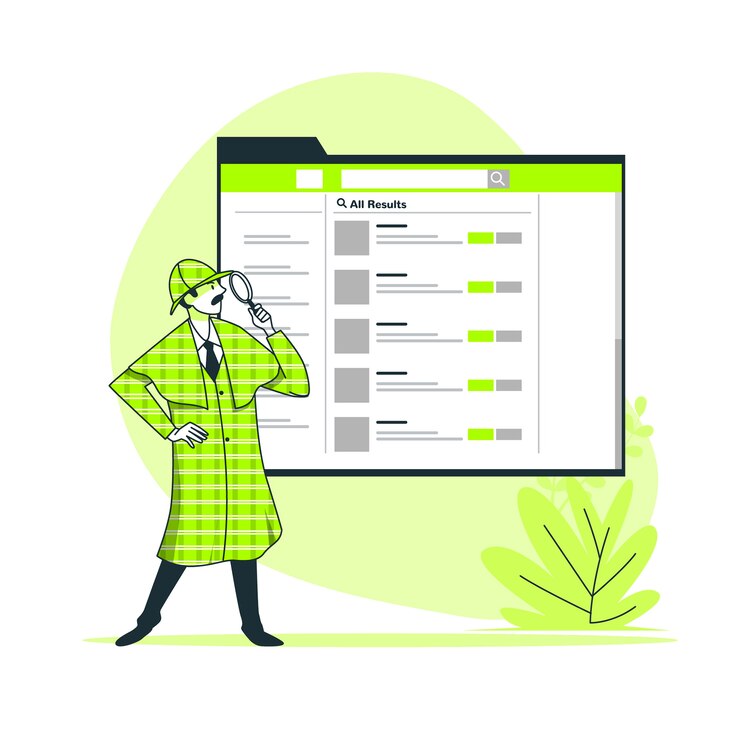 Free Vector people search concept illustration