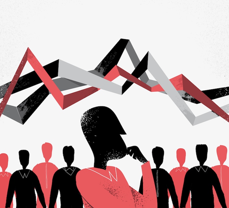 Free Vector people silhouettes background