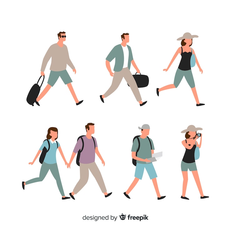 無料Vector 人旅行コレクション