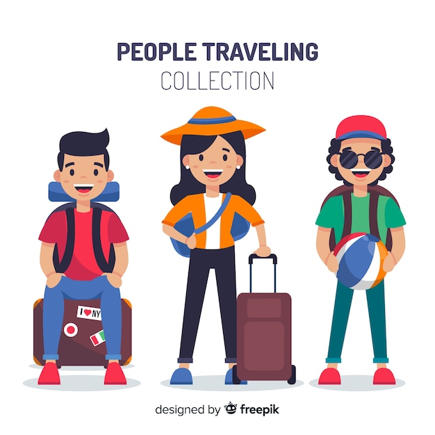 People traveling collection