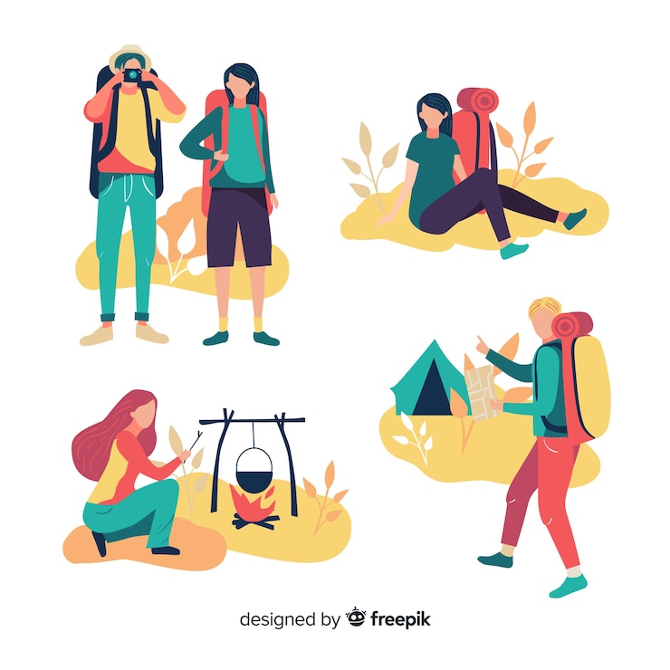 無料Vector 人旅行コレクション