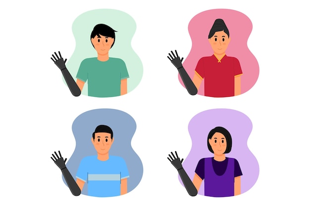 People with disability illustration