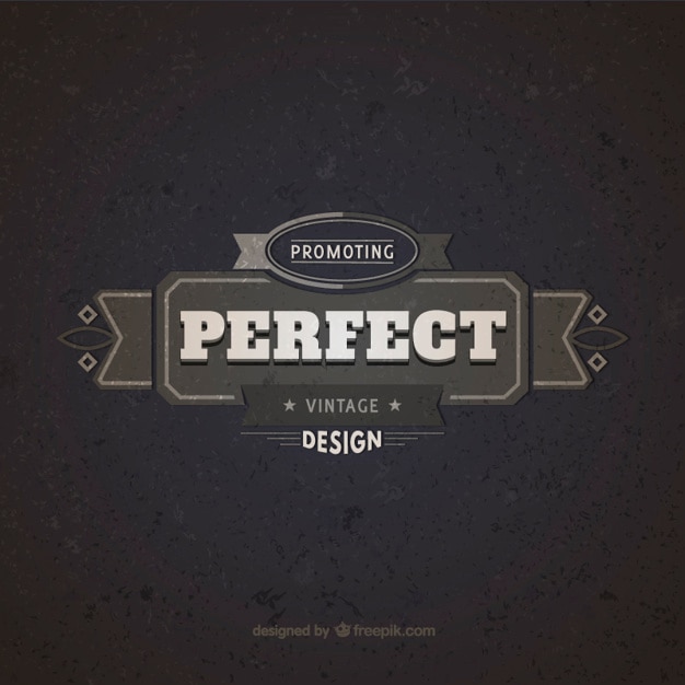 Free vector perfect design badge