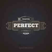 Free vector perfect design badge