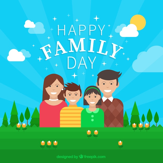 Free vector perfect family day background