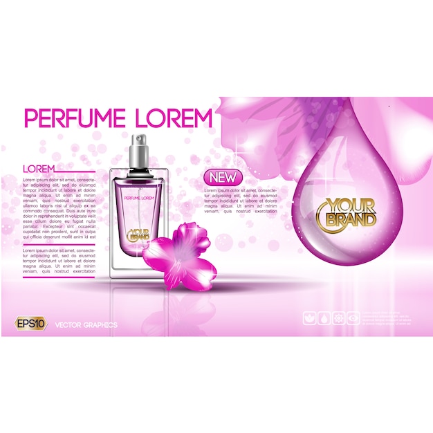 Free vector perfume background design