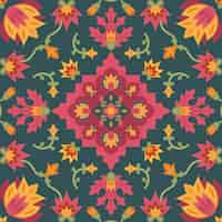 Free vector persian carpet pattern desing