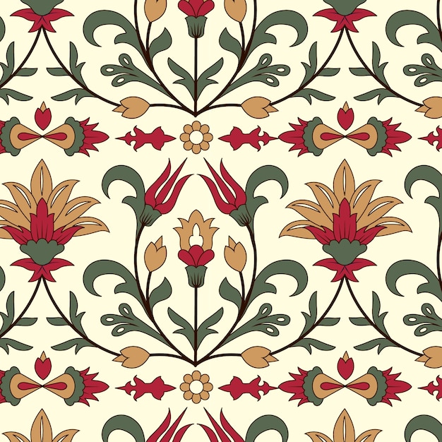 Free vector persian carpet pattern desing