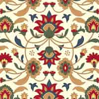 無料ベクター ペルシャ絨毯模様のデザイン