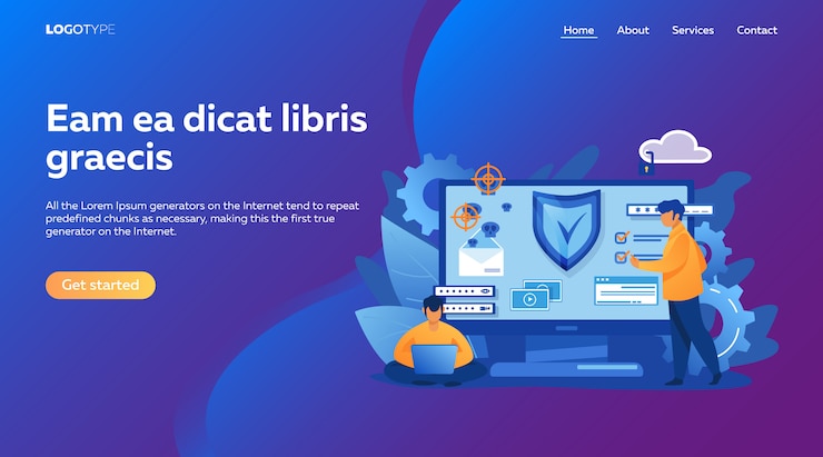 Free Vector personal digital security