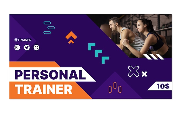 Progettazione del modello di annuncio facebook del personal trainer