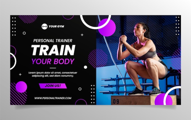 Progettazione del modello di annuncio facebook del personal trainer