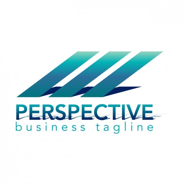 Free vector perspective logo, bright color