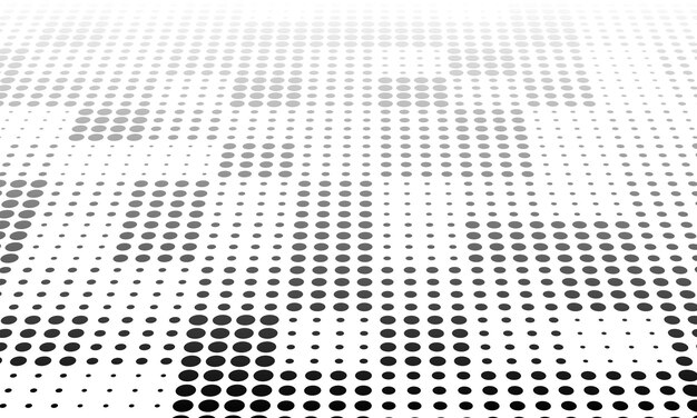 perspective stylish square Random Size halftone pattern background