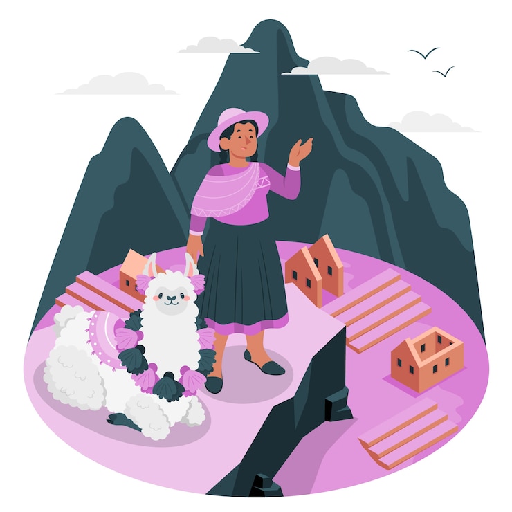 무료 Vector 페루 개념 그림