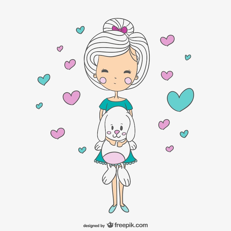 Free Vector pet love card