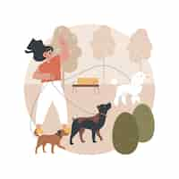 Free vector pet services abstract illustration