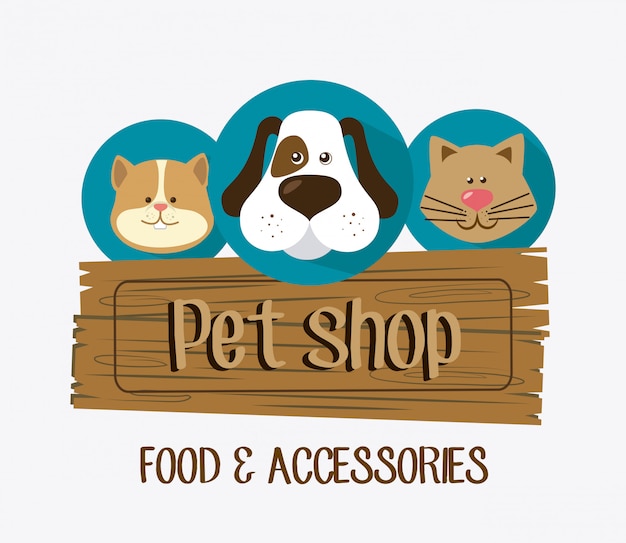 Pet shop design.