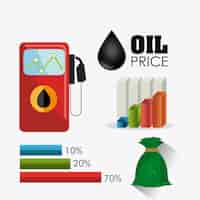 Vettore gratuito infografica industriale petrolifera e petrolifera