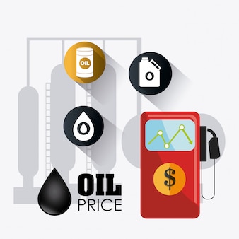 Infografica industriale petrolifera e petrolifera