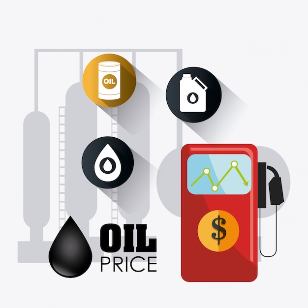 석유 및 석유 산업 인포 그래픽