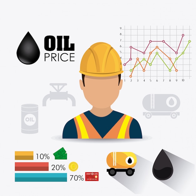 Нефтяной и нефтяной промышленности инфографики дизайн