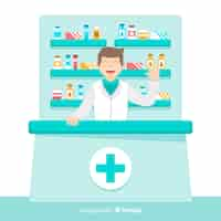 Free vector pharmacist