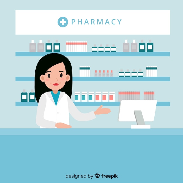 Free vector pharmacist