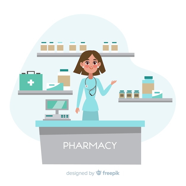 Free vector pharmacist