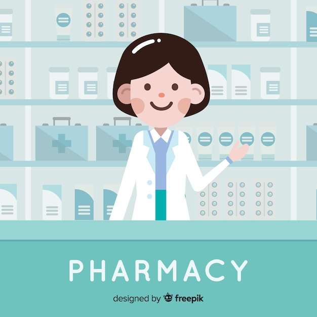 Free vector pharmacist