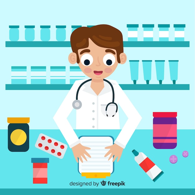 Free vector pharmacist