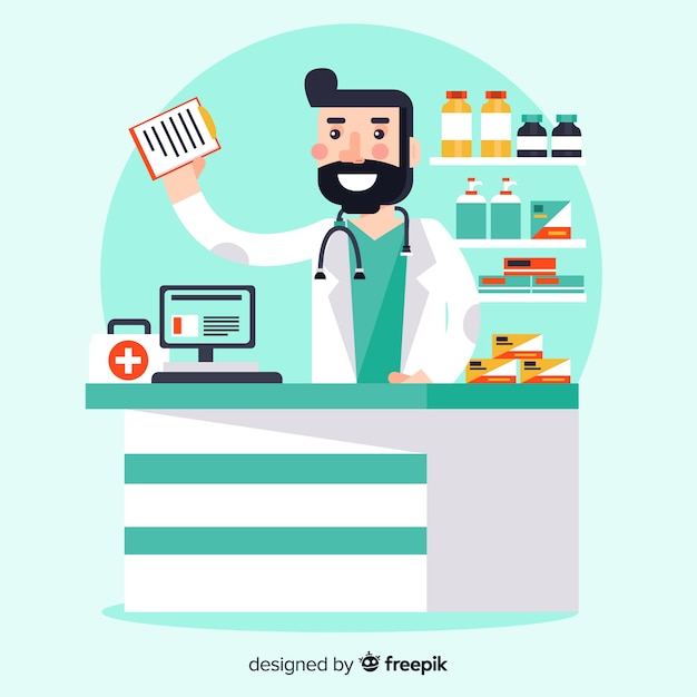 Free vector pharmacist