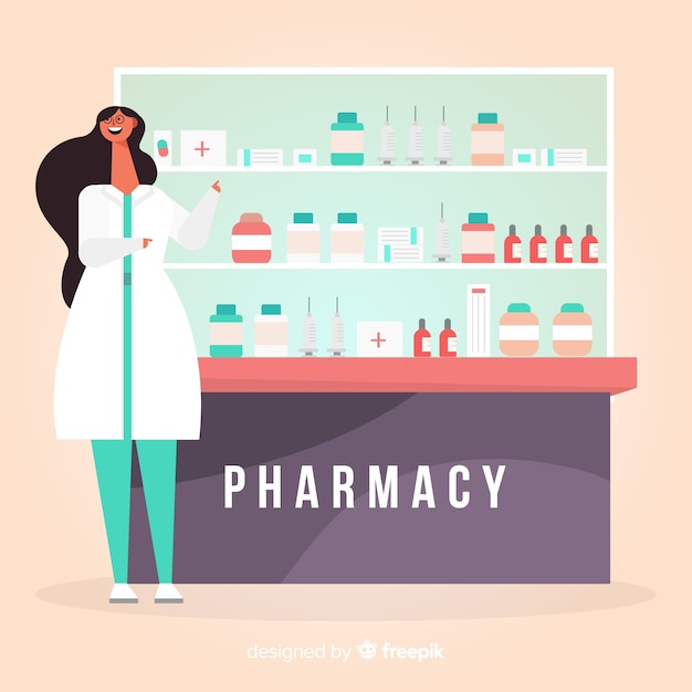 Free vector pharmacist