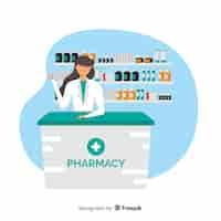 Free vector pharmacist