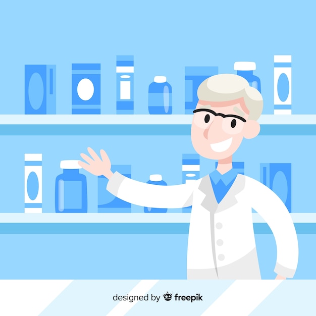 Free vector pharmacist