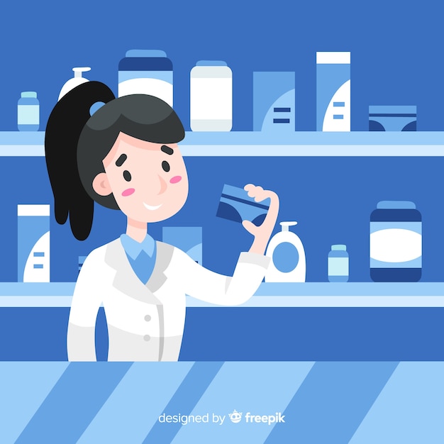 Free vector pharmacist