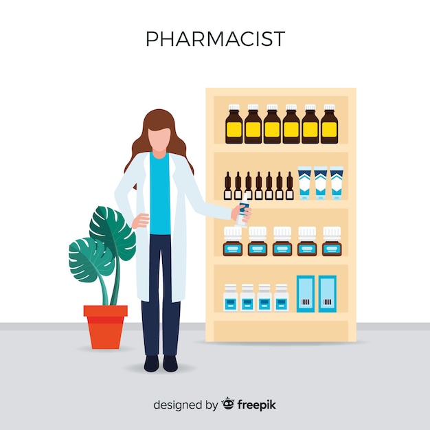 Free vector pharmacist