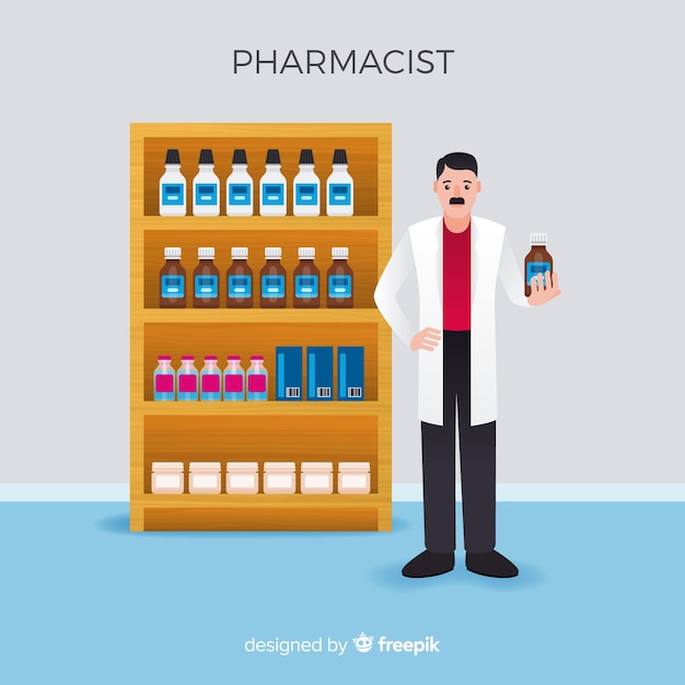 Free vector pharmacist