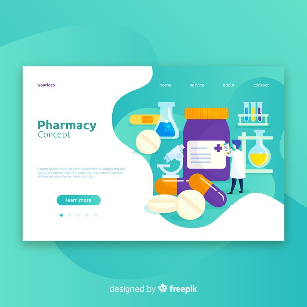 Pharmacy landing page